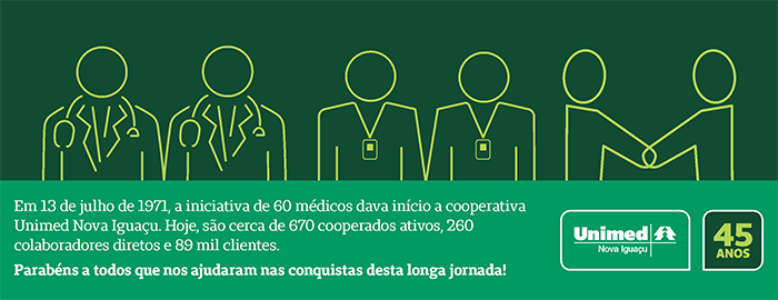 Selo comemorativo dos 45 anos.