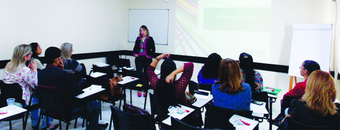 Sheila Nascimento, da Unimed Federação Rio, na abertura do encontro