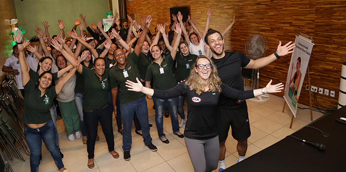 414 colaboradores participaram do evento.