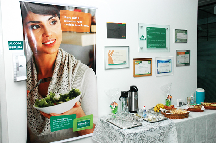 Os clientes receberam um brinde exclusivo