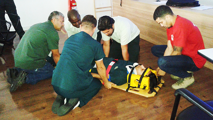 Primeiro módulo do curso foi sobre primeiros socorros