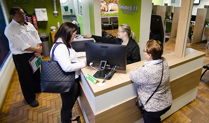 Área de atendimento ao cliente