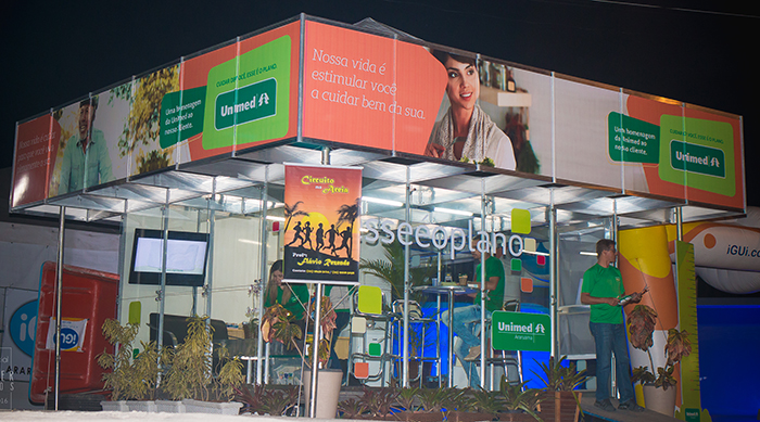 stand da Unimed na Expo Araruama