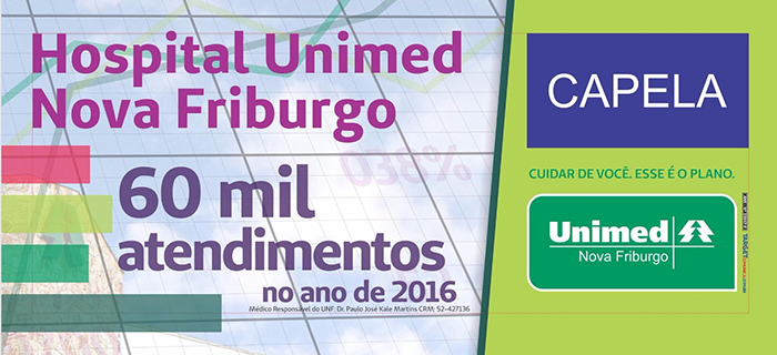 : Arte do busdoor da Campanha do Hospital Unimed Nova Friburgo