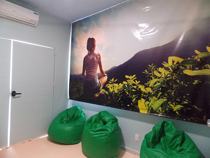 Sala de Descompressão procura reduzir a fadiga do colaborador no ambiente hospitalar