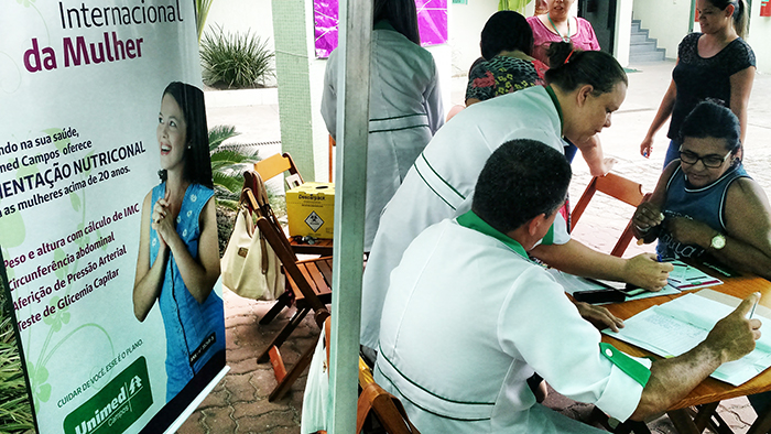 Atendimento às beneficiarias no HUC