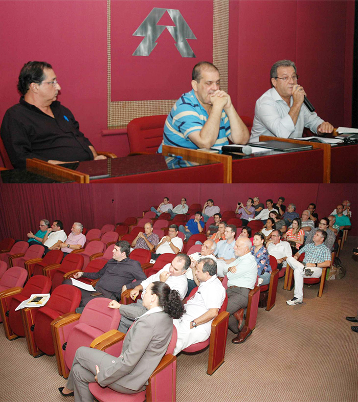 Da esquerda para direita: José Tarcizio, diretor Financeiro, Luis Fernando, diretor Administrativo, e João Paulino, presidente