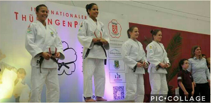 Thaiane Lemos sobe ao pódio na Copa Europeia de Bad Blankenburg