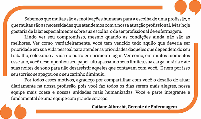 Depoimento na íntegra da gerente de Enfermagem, Catiane Albrecht