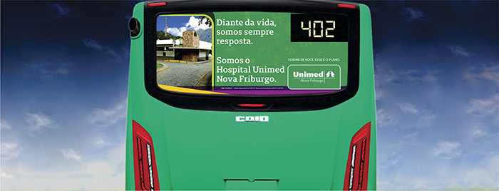  Busdoors da campanha estão circulando por Nova Friburgo