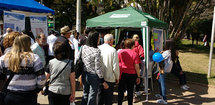  Tenda da Unimed Nova Friburgo foi umas das mais concorridas.