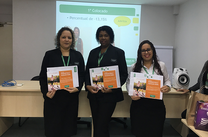  Aline, Adeilza e Clarice premiadas e felizes com o resultado do esforço