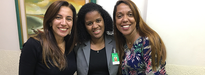 Rosane Silva, Helen Simões e Cinthya Peixoto