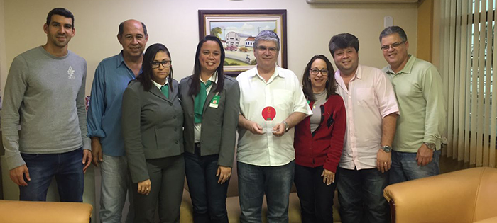 Drs. Victhor, João, Elson, Saint Clair e Carlos com a equipe de Auditoria