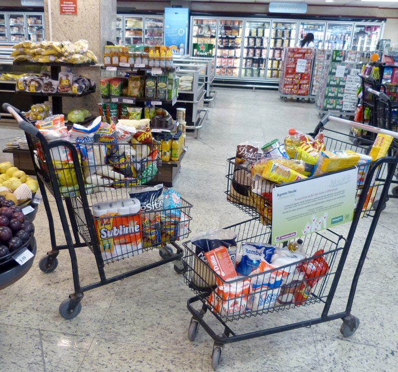 Campanha Carrinho da Solidariedade arrecadou alimentos não perecíveis