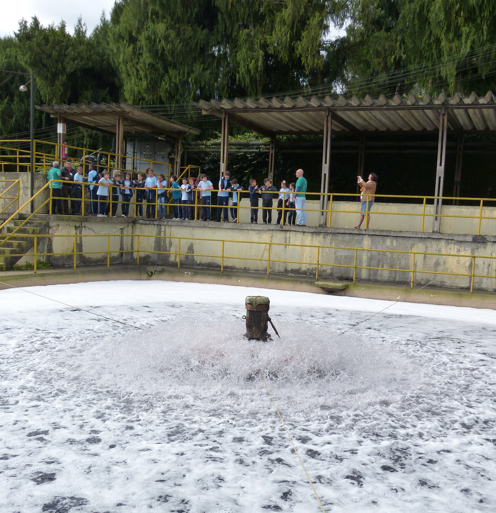 Tanque da Estação de Tratamento de Efluentes foi o cenário que mais chamou a atenção dos aluno