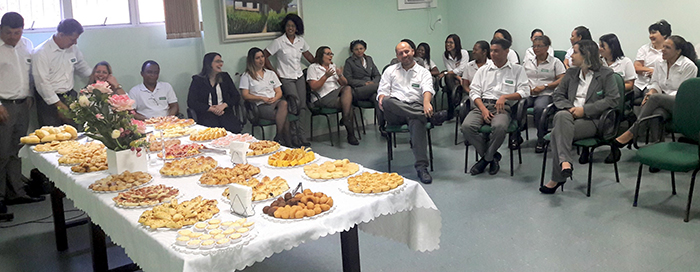 1-	Momento de Confraternização de toda a equipe.