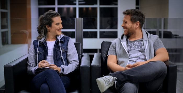 Cena do filme Rúcula com Tomate Seco no Hospital Unimed Resende