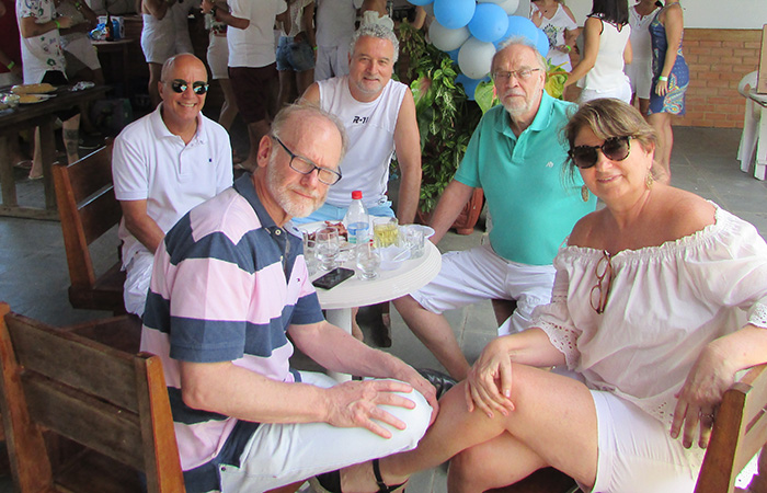 Diretoria durante a confraternização