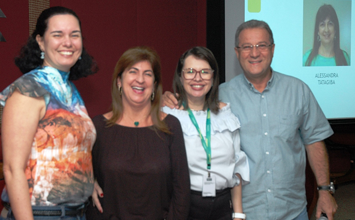 Renata Tostes, superintendente, Alessandra Tatagiba, Viviane Cândido e João Paulino