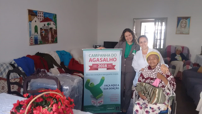 DOAÇÕES RECEBIDAS NA SEDE ADMINISTRATIVA EM VALENÇA FORAM ENTREGUES NO LAR DOS VELHOS - CONSERVATÓRIA