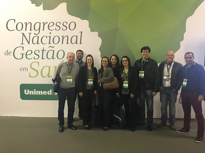  Comitiva da Unimed Resende esteve presente em todos os painéis do Congresso. 