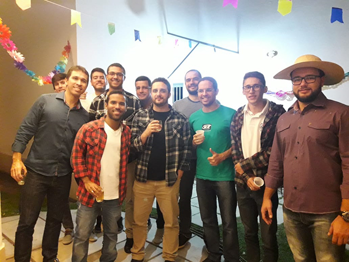  Colaboradores durante a festa