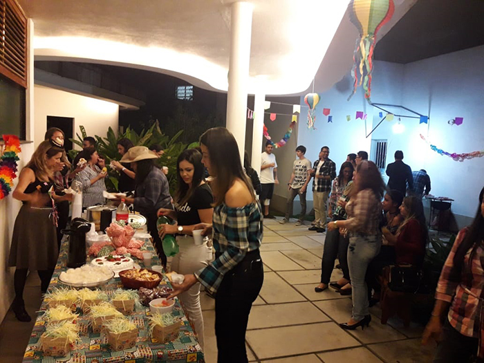  Comemoração dos aniversariantes do mês e Arraiá