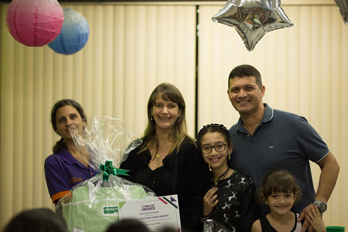 Entrega do certificado e da bolsa