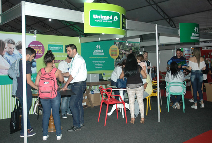 O estande recebeu centenas de visitantes nos dias de evento