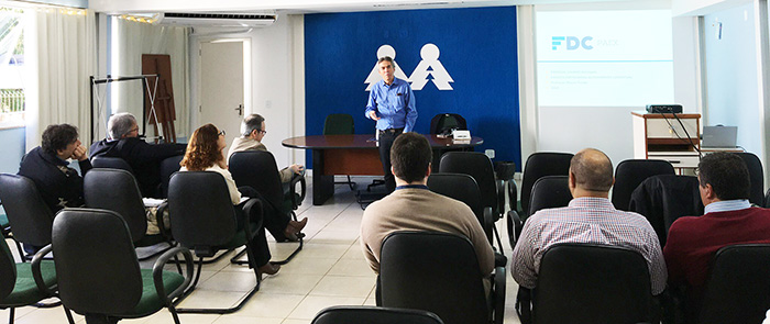 Gestores da Unimed Petrópolis durante o treinamento do PAEX