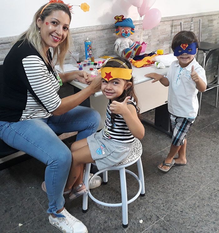  Teve pintura na Semana de Criança na Unidade Assistencial da Norte Fluminense