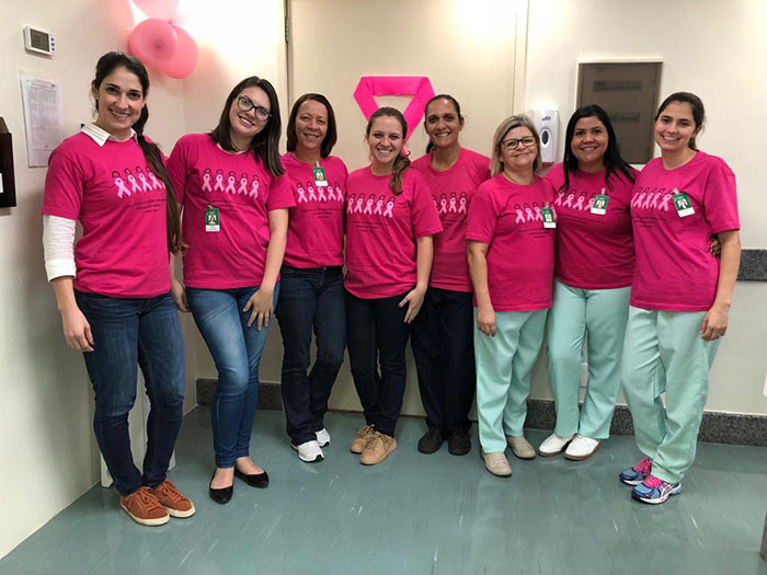  A equipe da oncologia do Hospital Unimed Petrópolis