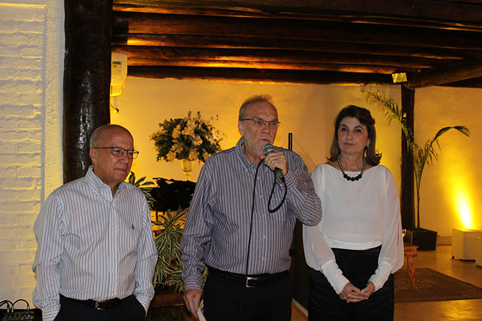  Diretores da Unimed TR - Dr. Alcendino, Dr. Fábio e Dra. Sônia - durante o evento em comemoração ao Dia do Médico