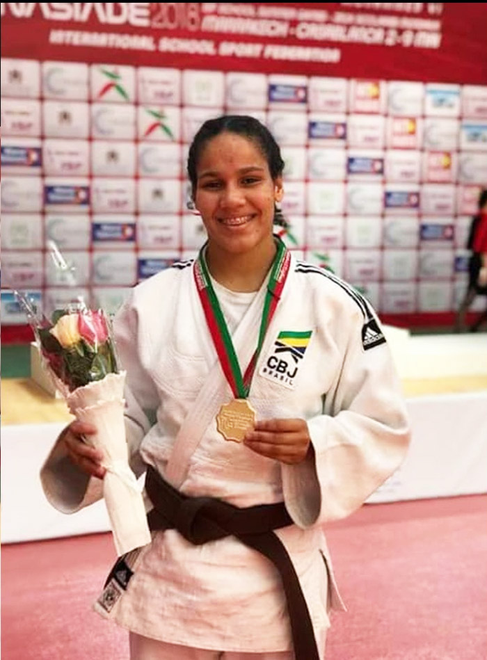  Thayane sonha com a vaga nas olimpíadas em 2020