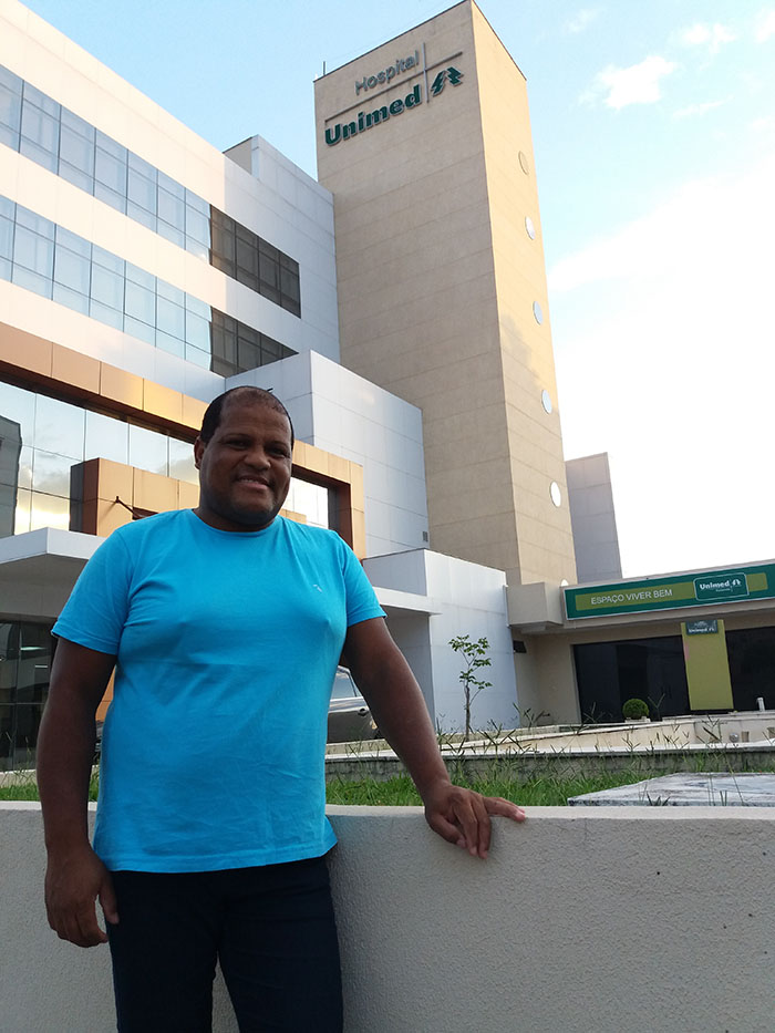 Sidnei Macedo aplicou o que aprendeu no curso na rua 