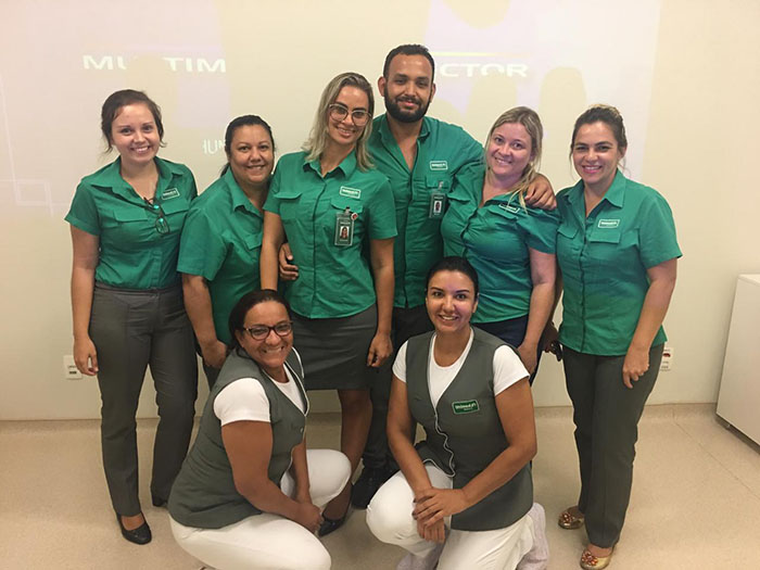 Colaboradores fizeram uma pausa no trabalho para bater um papo sobre saúde mental