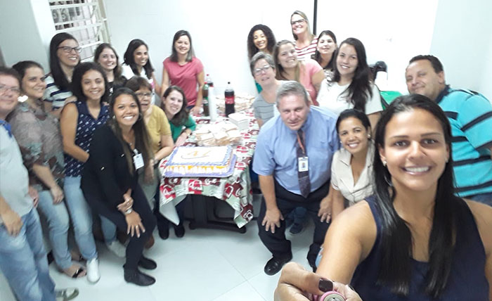 As festividades também ocorreram para as equipes da sede de Atendimento e Ouvidoria da Unimed Petrópolis