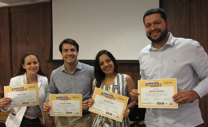 Os palestrantes do 6º Encontro de Farmácia de Petrópolis