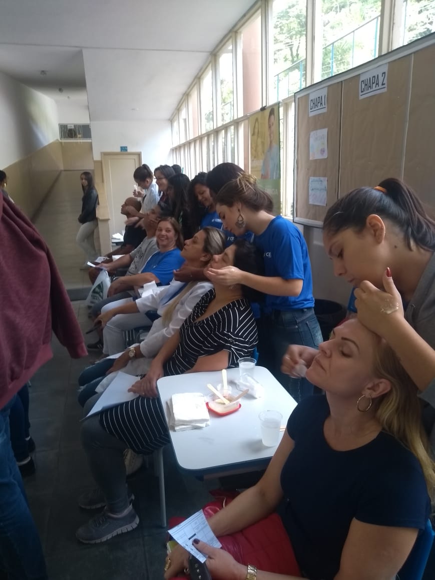 O espaço dedicado à beleza teve grande participação do público