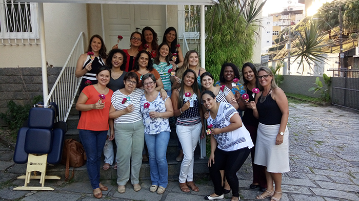 Colaboradoras da Sede Administrativa e de Recursos Humanos da Unimed Petrópolis