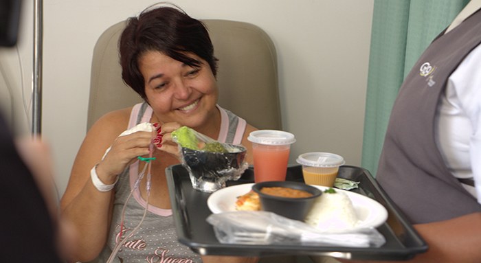 2 Alegria da paciente ao ter seu desejo atendido