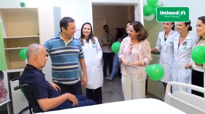 Ação no Hospital Unimed Nova Friburgo emocionou familiares e equipe da Singular
