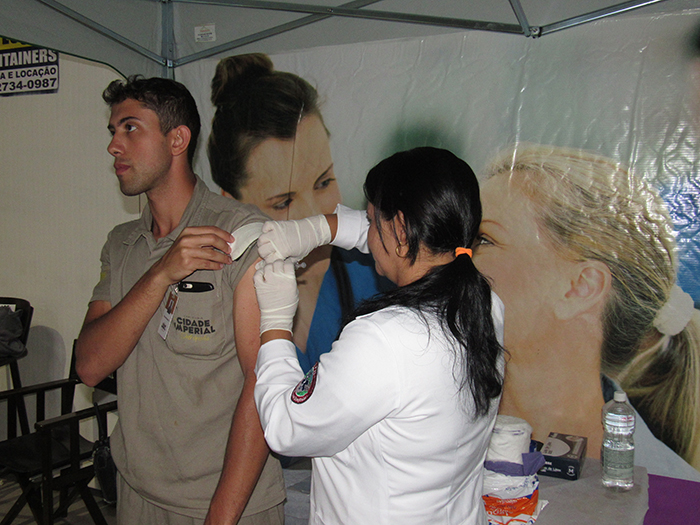 Ao todo 260 funcionários foram imunizados na cervejaria Cidade Imperial