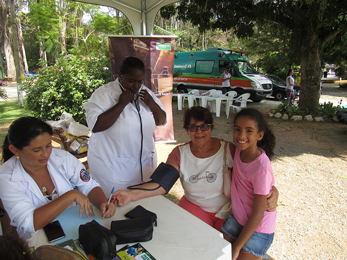 Os cuidados com a Saúde não ficaram de fora durante as atividades do Mês Unimed