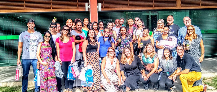 Palestrantes e participantes do Curso de Gestantes