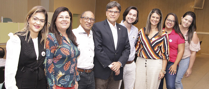 Equipe de Cuidados Paliativos com o Diretor da Faculdade de Medicina de Campos 