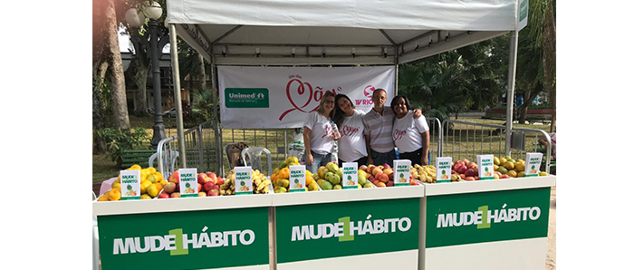  Colaboradoras e Diretor Administrativo participam da Campanha Mude1Hábito.