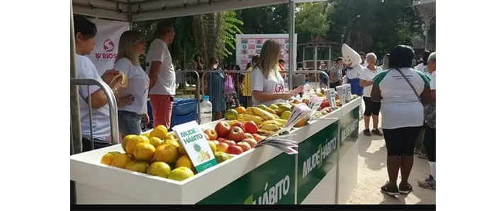  UMV promove ação Mude1Hábito em incentivo  à alimetação mais saudável.