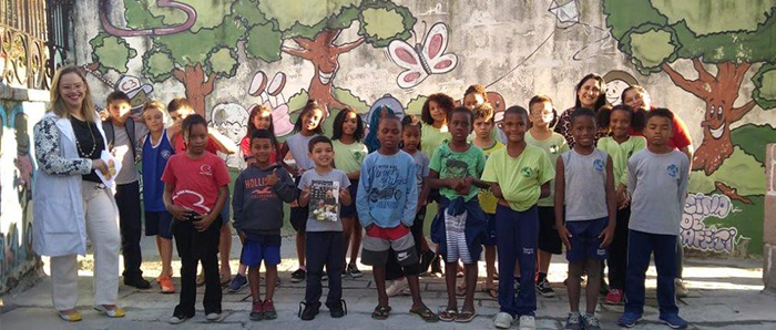  Ao todo 22 crianças participaram da oficina Mude1Hábito no Projeto C3